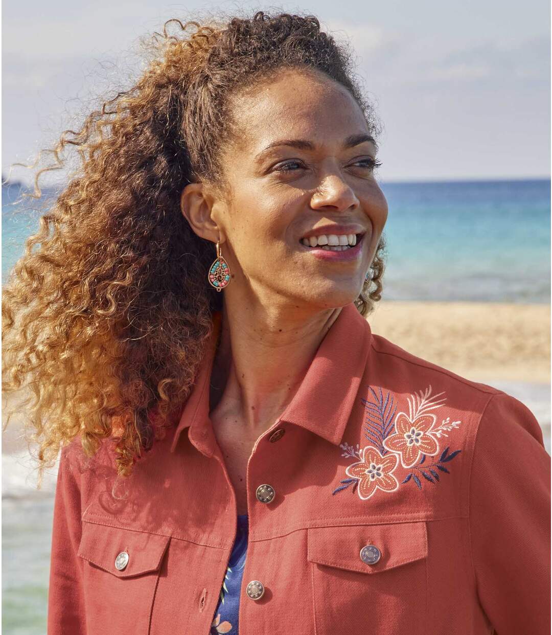Veste en Twill Brodée