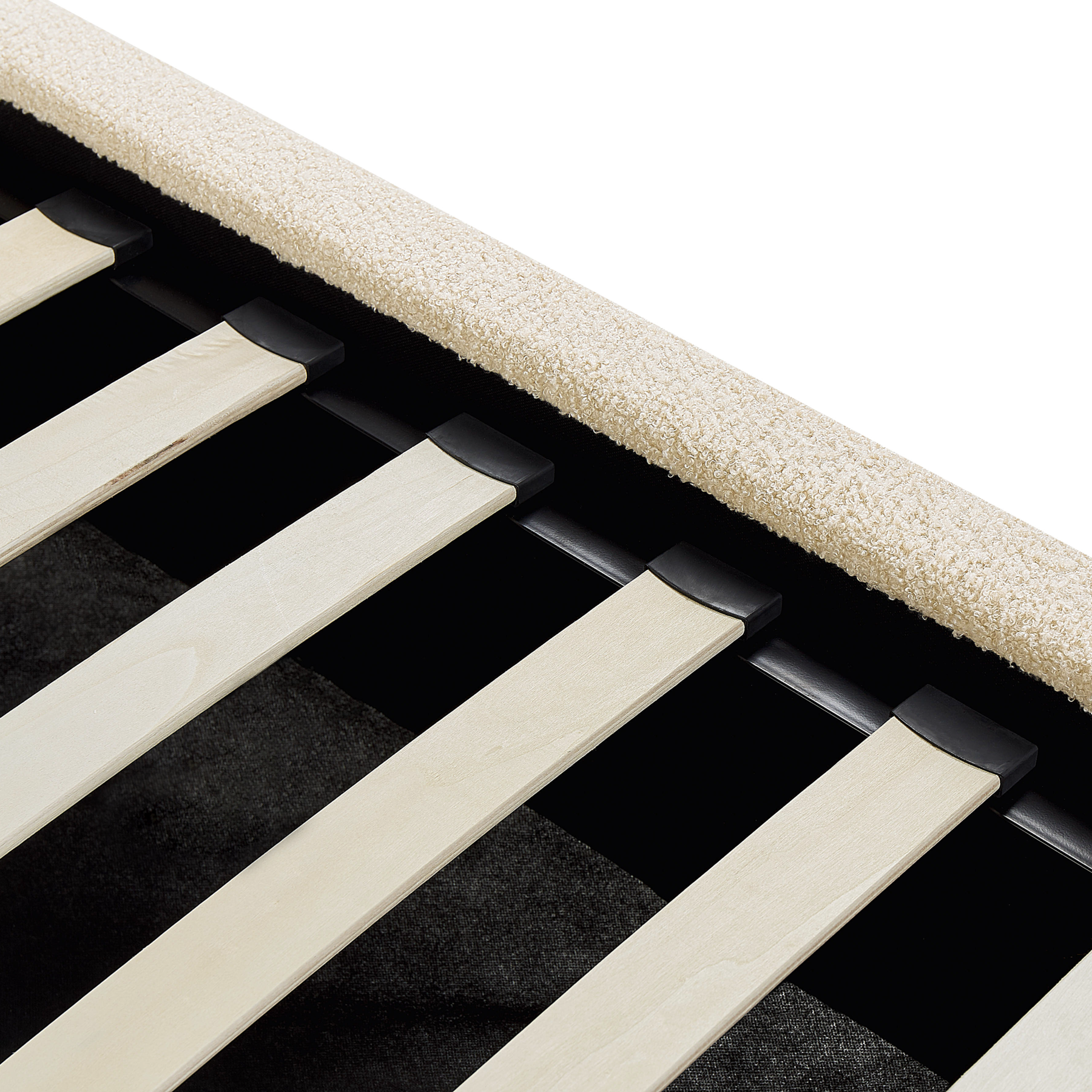 Beliani-VAUCLUSE-Bed met opbergruimte-Beige-140 x 200 cm-Polyester