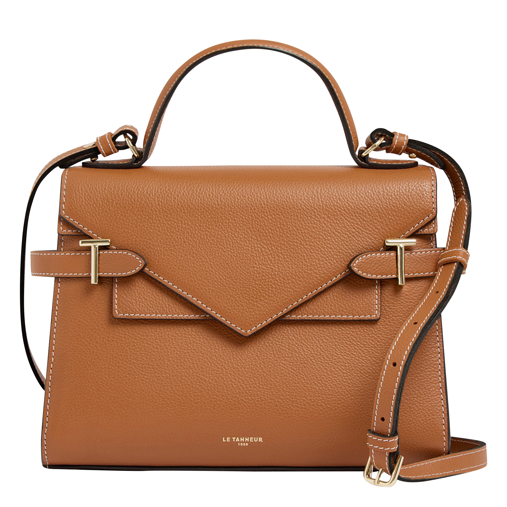 EMILIE - Sac à main en cuir | Marron