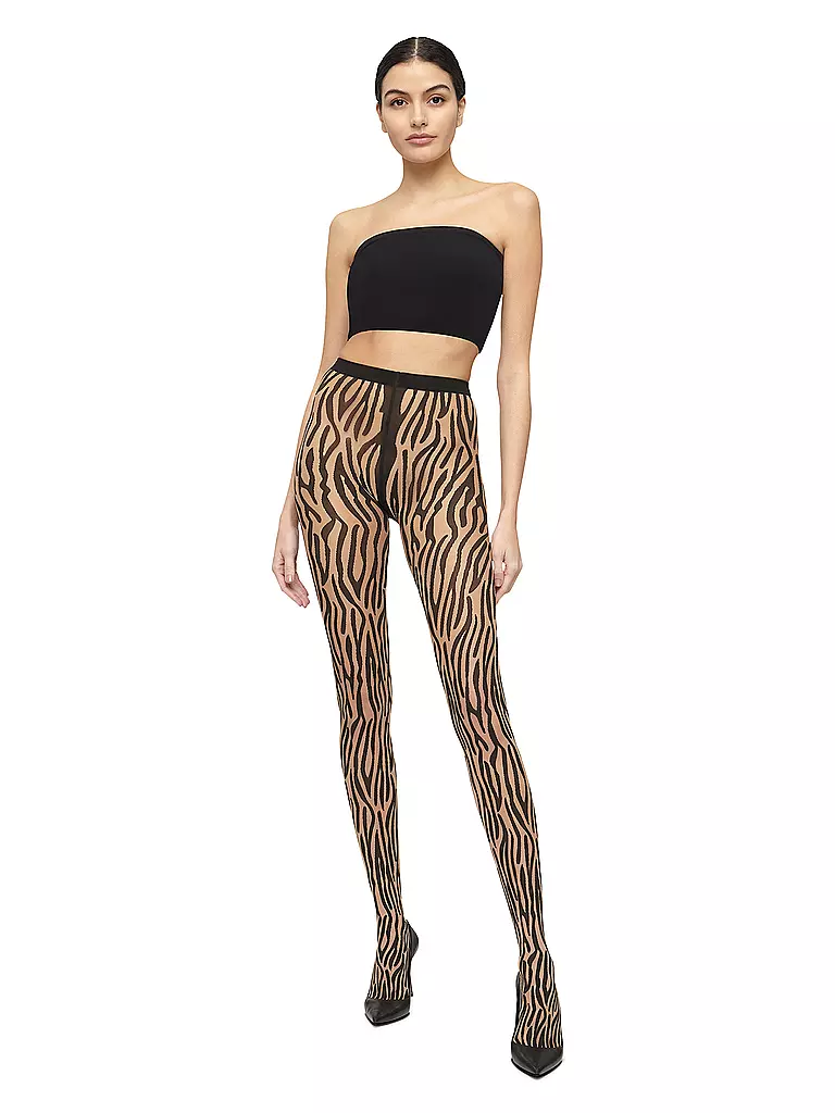 WOLFORD Modestrumpfhose WILDERNESS 20 DEN Fairly/Black beige