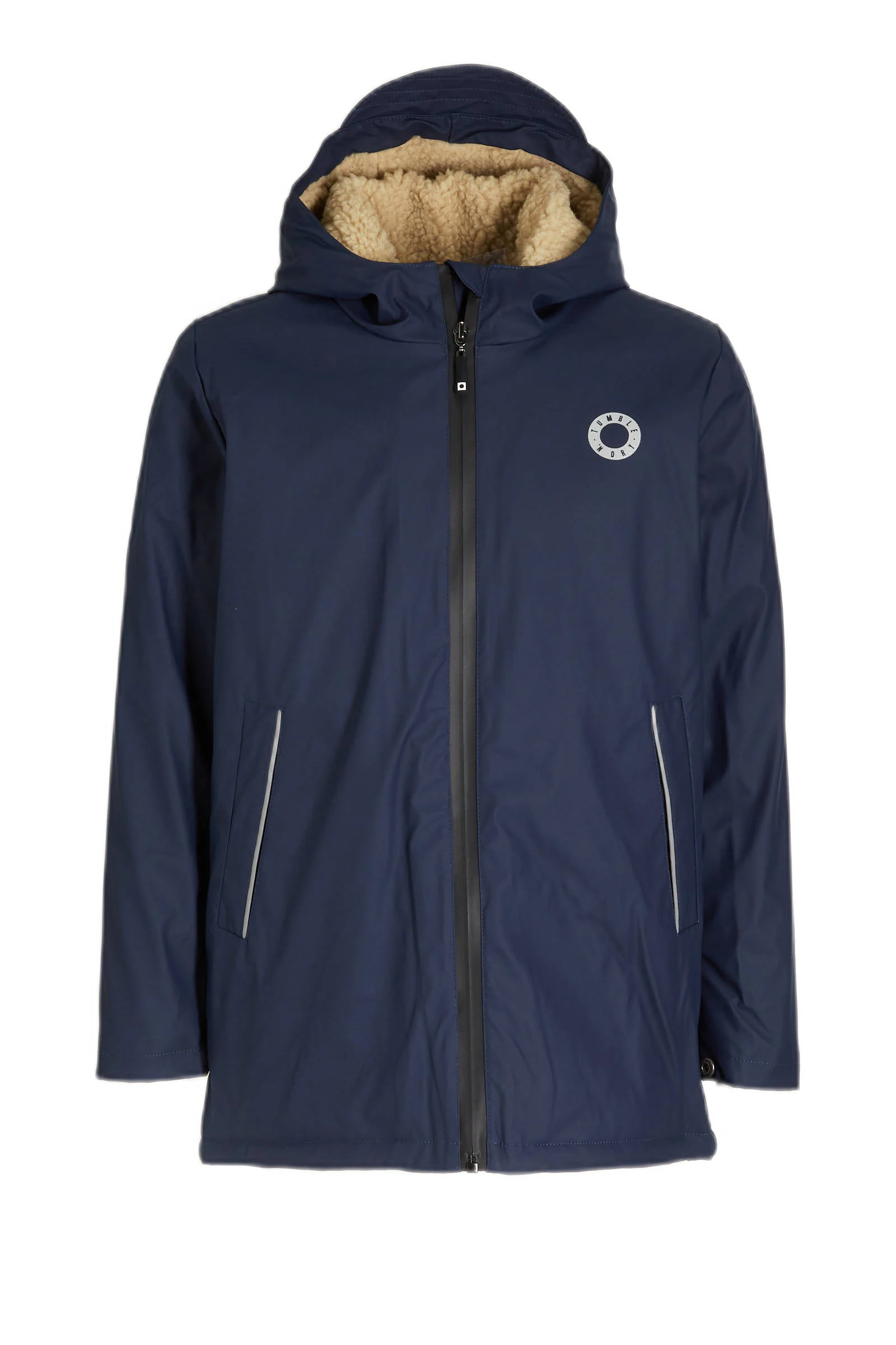 Tumble 'n Dry regenjas Noraino teddy donkerblauw