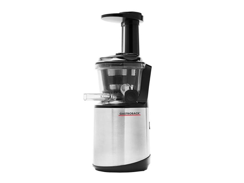 Gastroback Slow Juicer Advanced vital Schwarz/Silber Slow Juicer für alle Obst- und Gemüsesorten