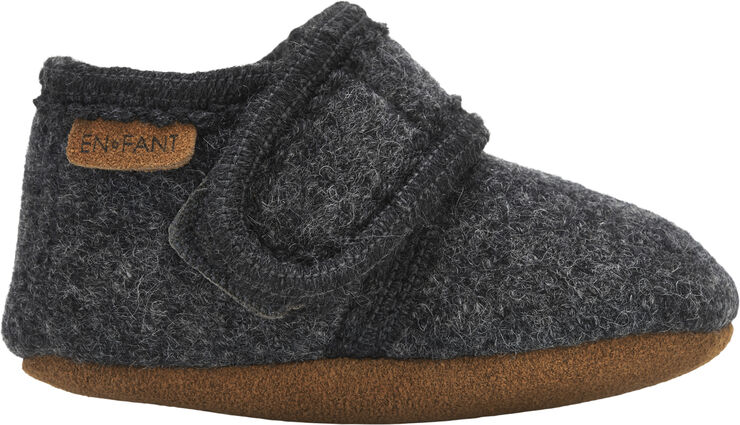 En Fant Baby Wool slippers Grey melange