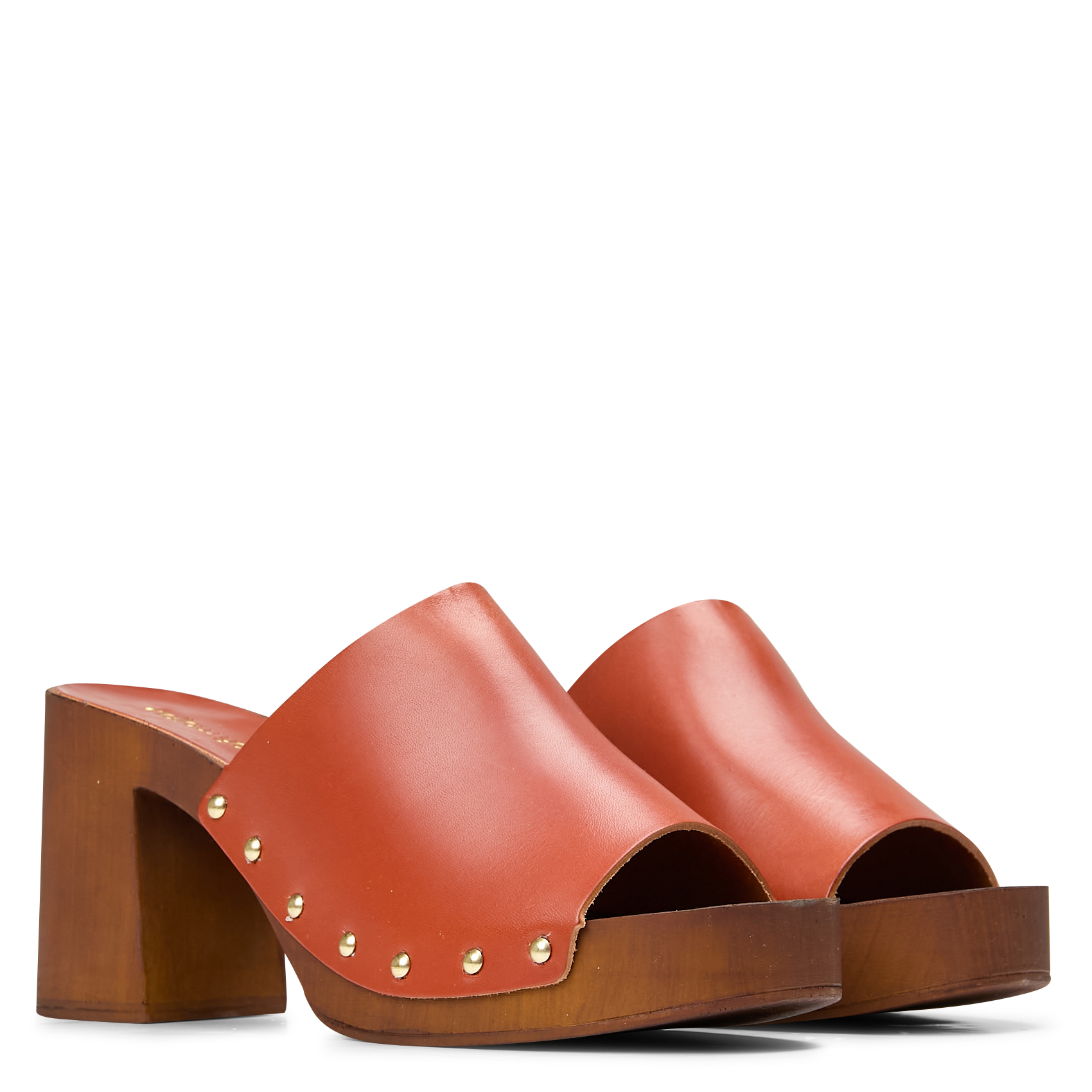 LYSANDRE - Mules en cuir | Marron