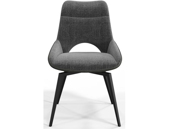 CONCEPT1 - Chaise Lot de 2C. Victoria pivotante gris anthracite