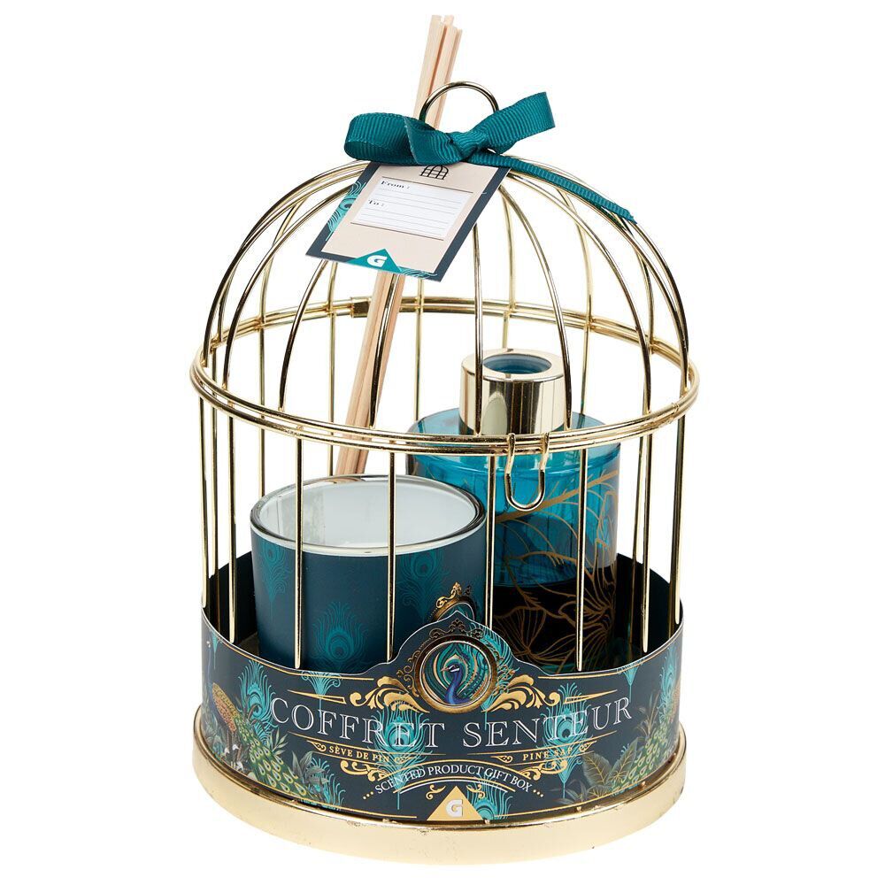Coffret cage senteur pomme de pin