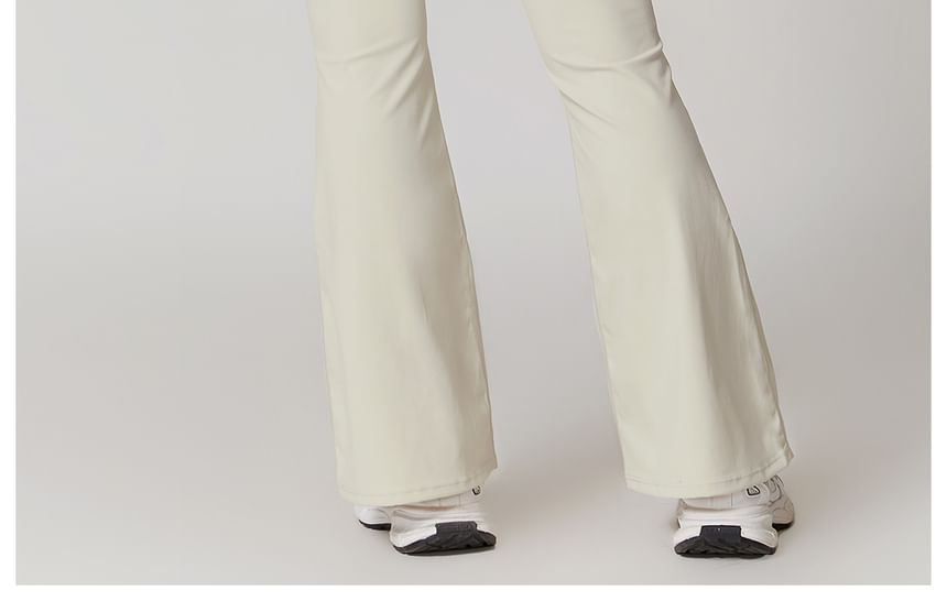Skinniano - Laag uitlopende yogabroek met effen taille
