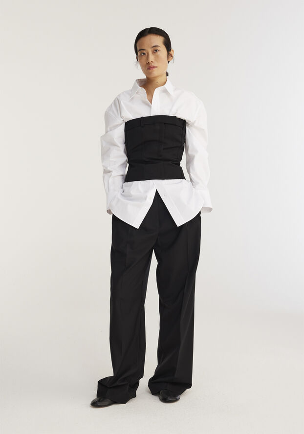 Rohe Tailored corset top Noir