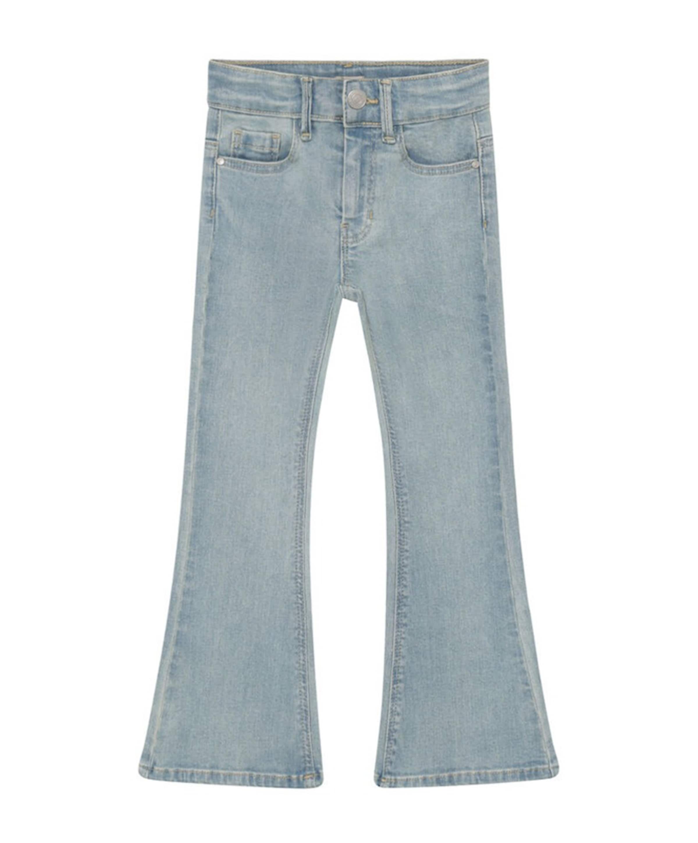 Daily7 Denim Flared Fit Bow meisjes jeans blauw