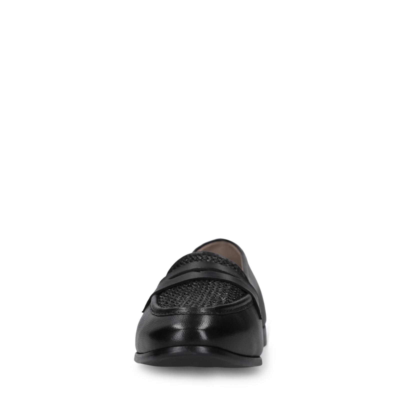 Zwarte leren loafers