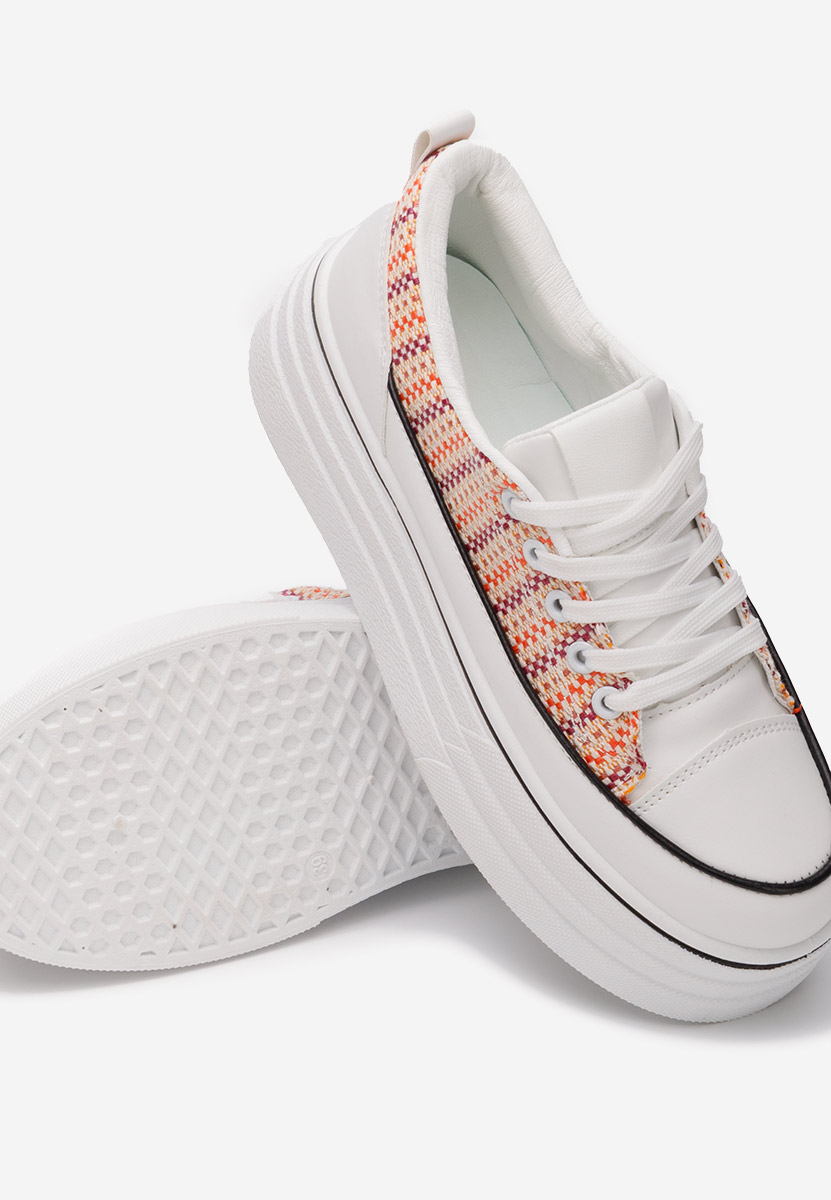 Tennis à plateforme orange Martheia V2