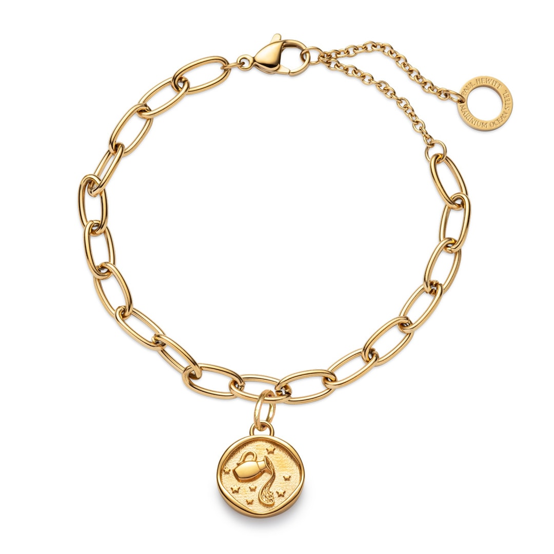 Paul Hewitt Aquarius Charm Goldig