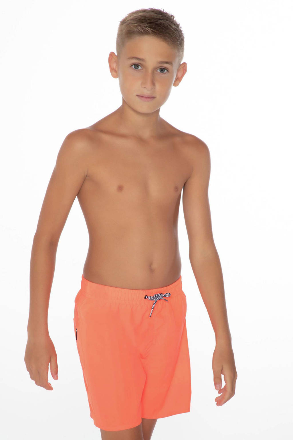 Flitsend zwemshortzwemshort CULTURE JR neon roze