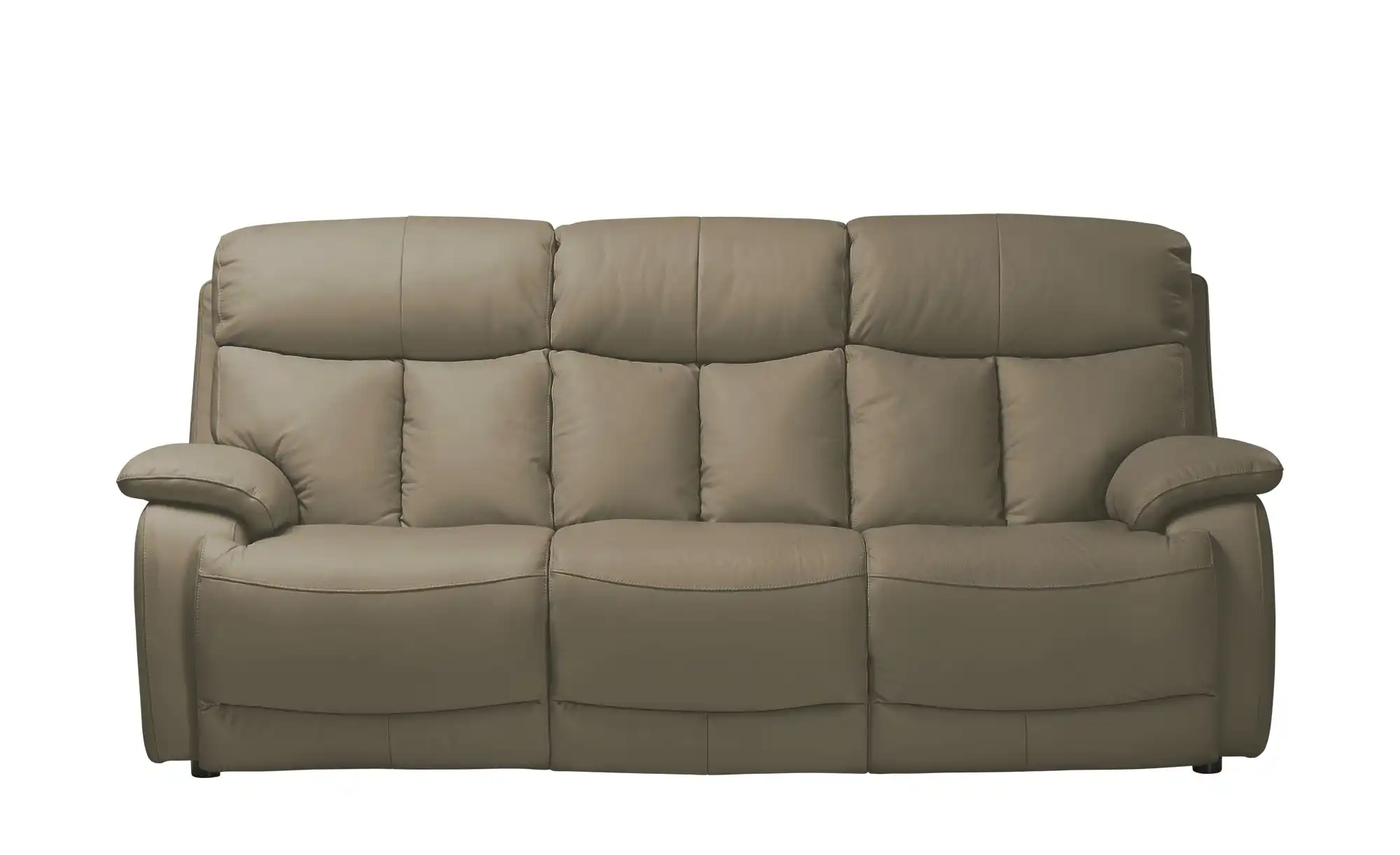 Wohnwert Sofa 3-sitzig aus Echtleder mit manueller Relaxfunktion Ambra