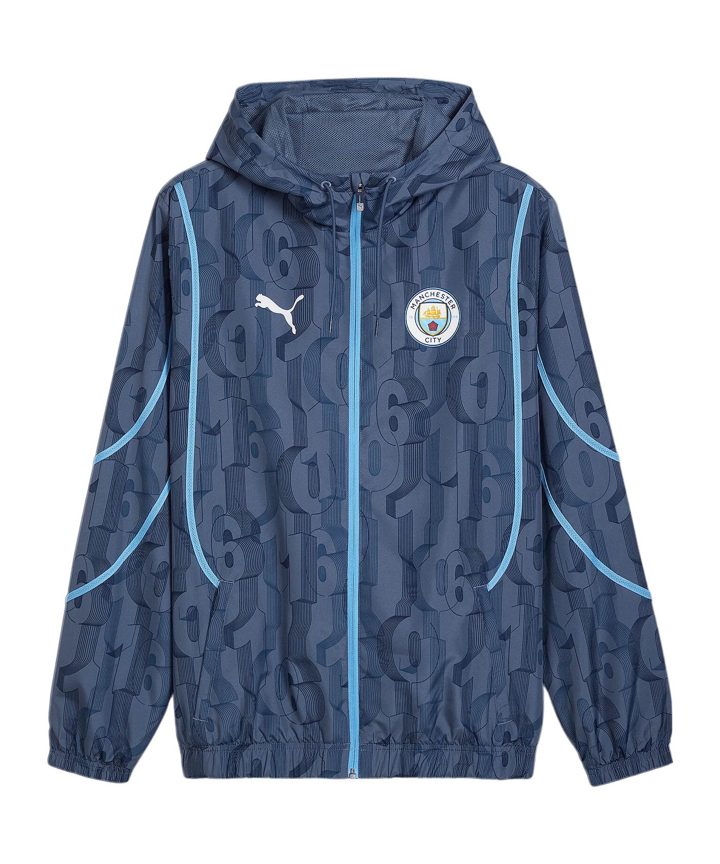 PUMA Manchester City PreMatch Jacke 2024/2025 Blau F22