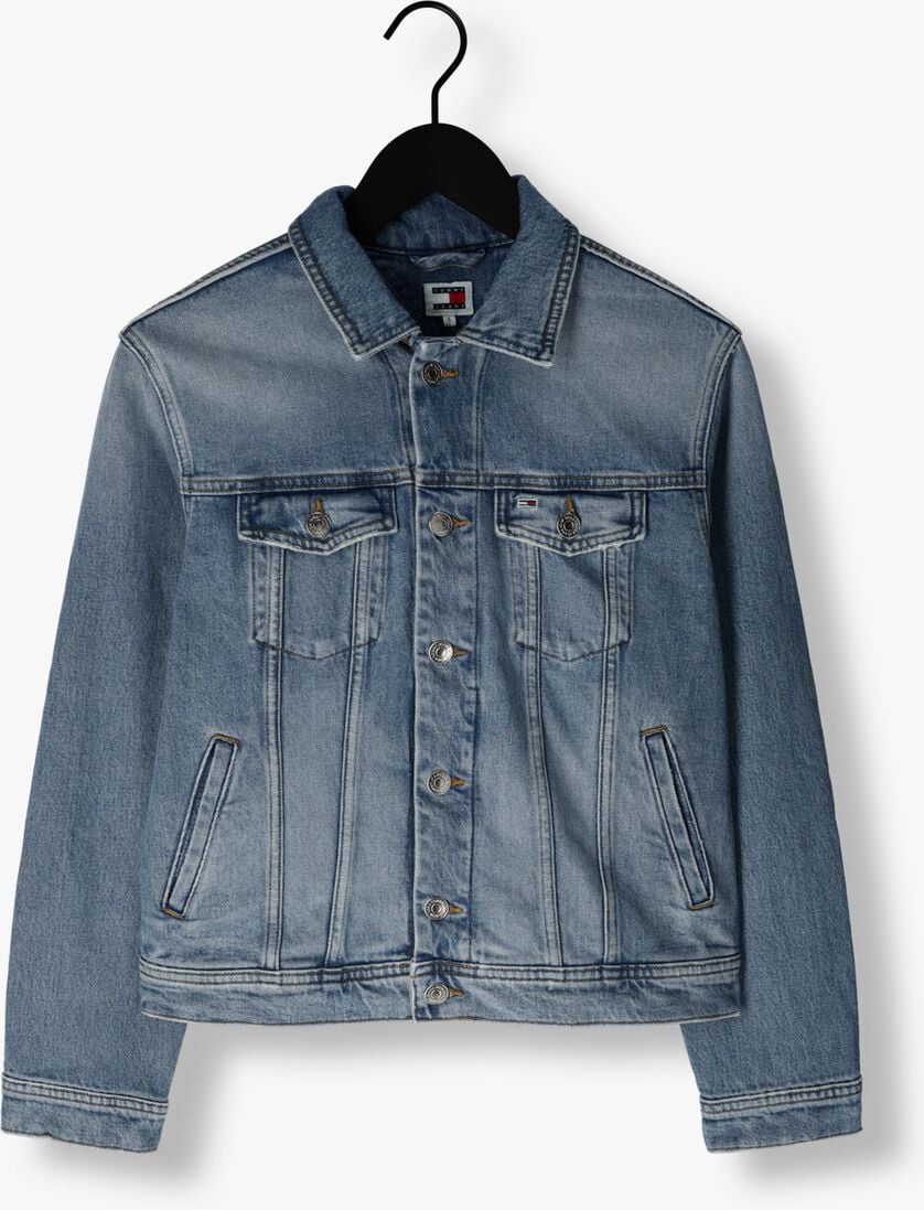 TOMMY JEANS donkerblauwe tommy jeans spijkerjas mom cls jacket ah7131