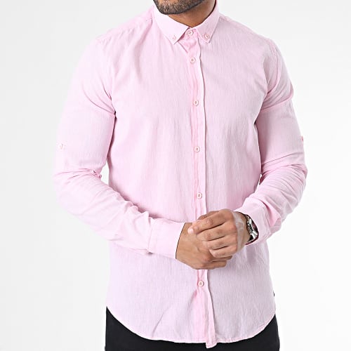 Chemise Manches Longues Rose
