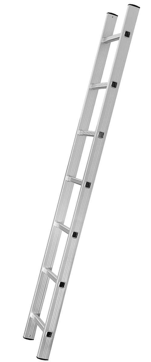 Craftfull Anlegeleiter CF-106C, Aluminium-Leiter, 2-3,8 Meter, 3 J. Garantie, Hartgummifüße, 150 kg (2.0 Meter)