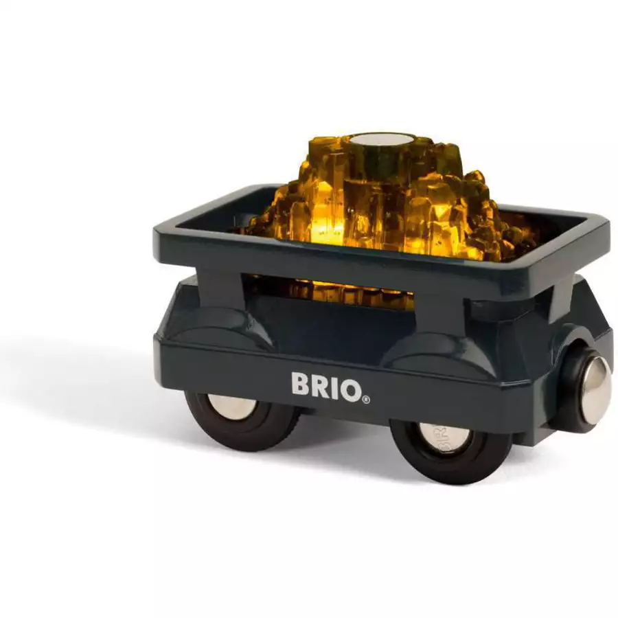 Brio BRIO Goldwaggon mit Licht bunt