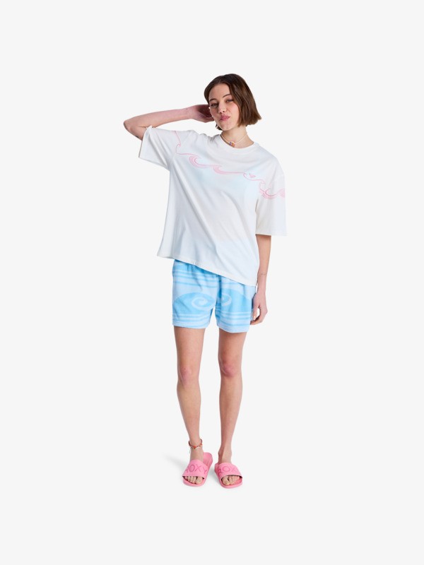 Hangloose Placed T-Shirt à manches courtes Blanc Femme