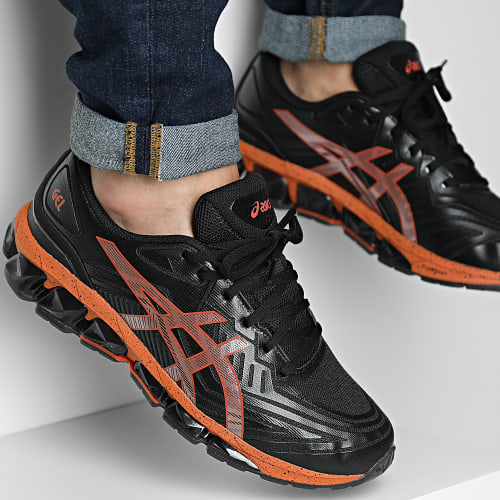Baskets Gel Quantum 360 VII 1201A680 Black Piquant Orange