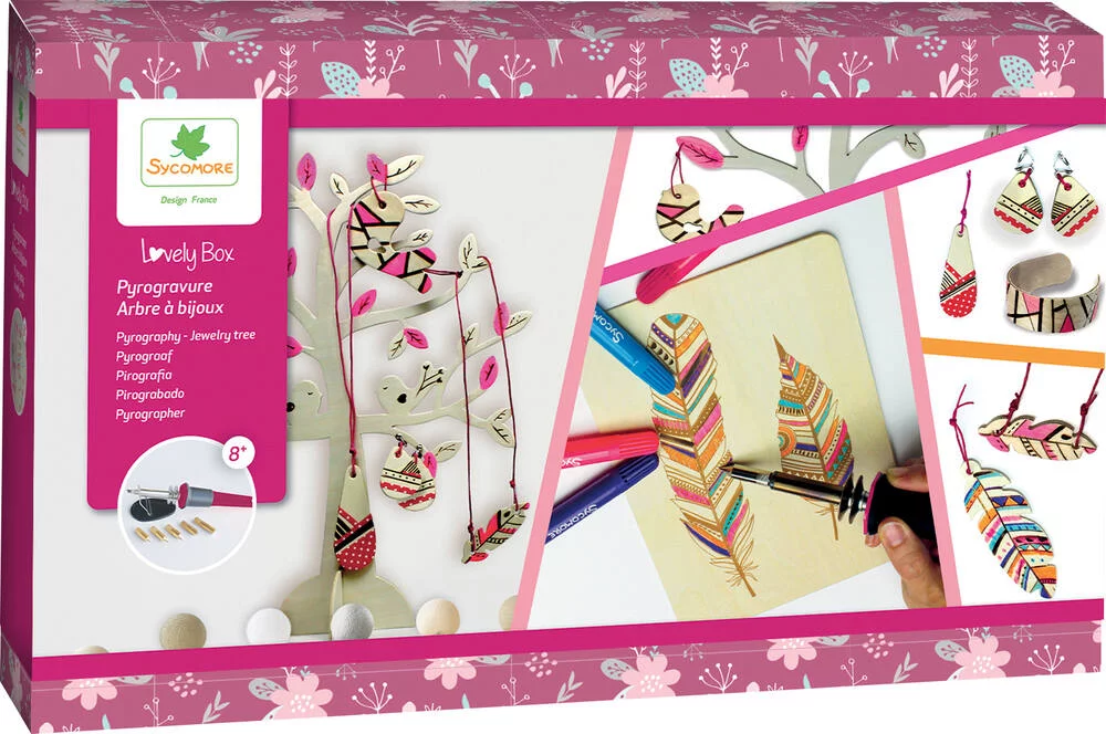 COFFRET PYROGRAVURE - ARBRE A BIJOUX