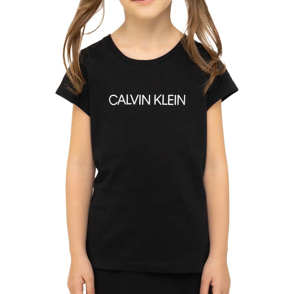 Calvin Klein Jeans T-shirt Noir Fille Calvin Klein Jeans Institutional