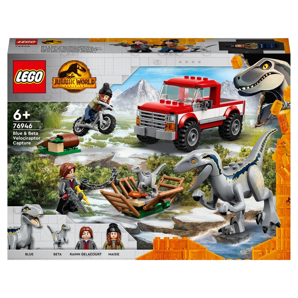 LEGO Jurassic World 76946 Blaues & Beta Velociraptor Fangspielzeug