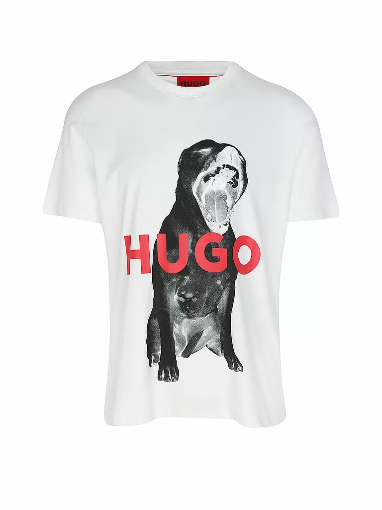 HUGO T-Shirt DAYAKING weiss