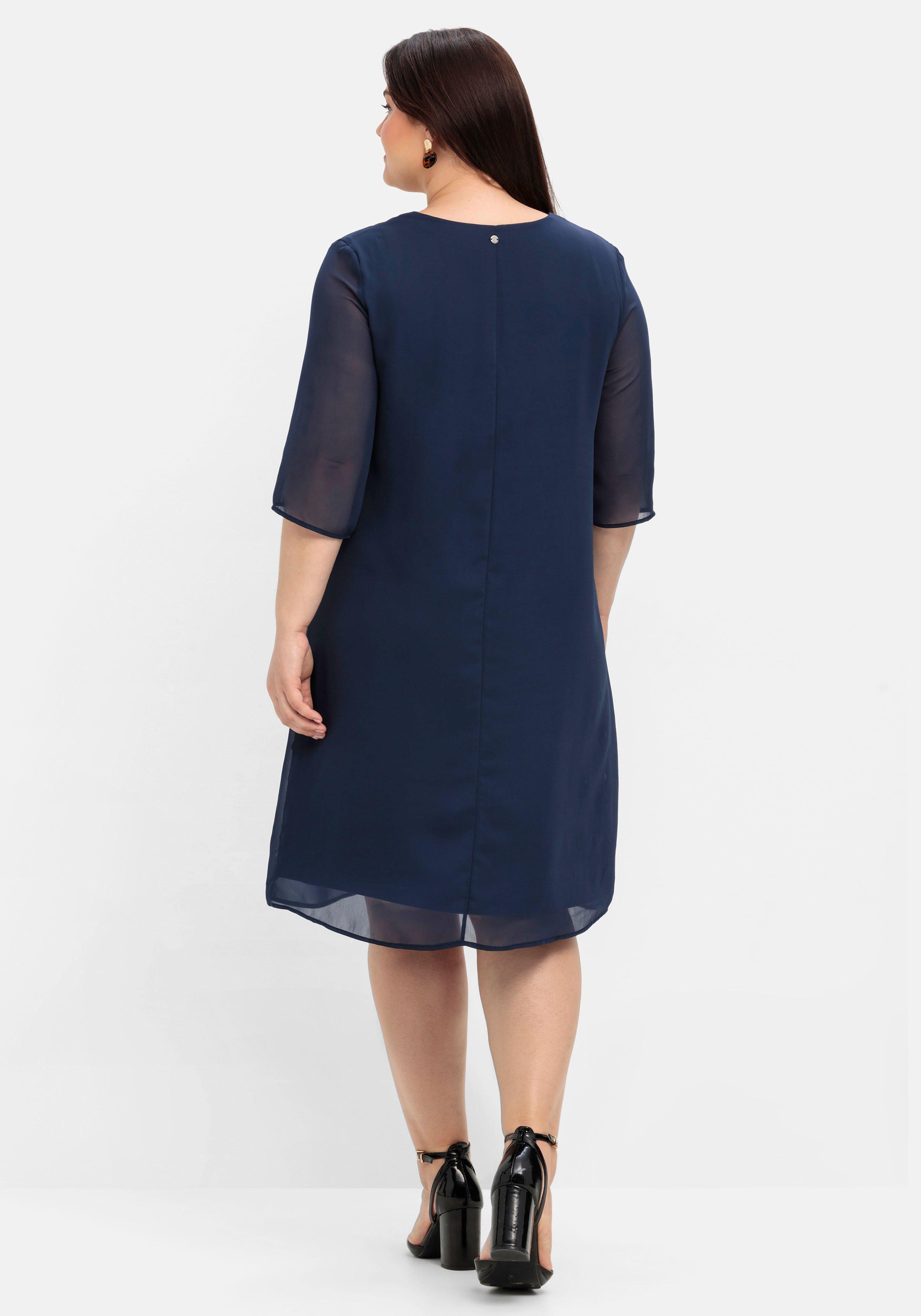 Cocktailkleid im Layerlook, aus Chiffon