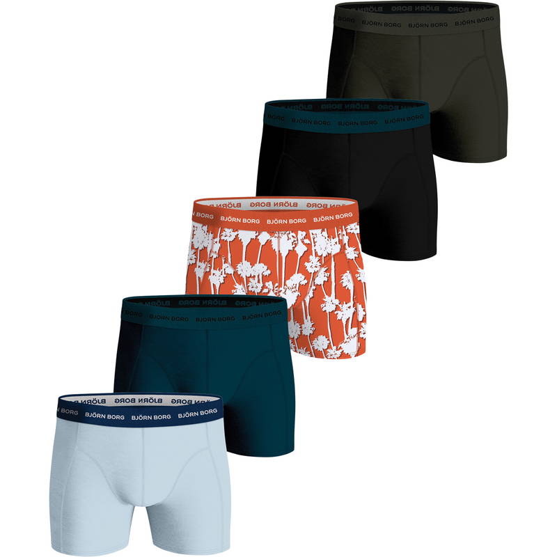 Björn Borg Cotton Stretch 5-Pak Boxershorts Herre