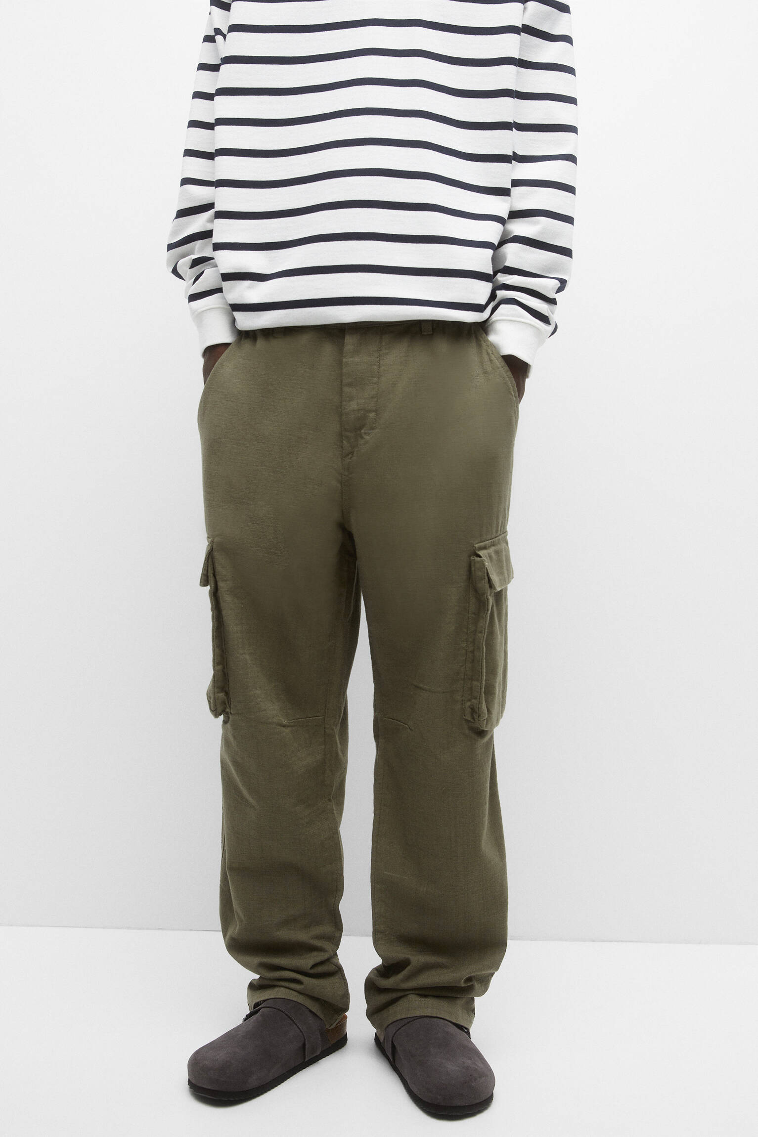 CALÇA CARGO - CÁQUI