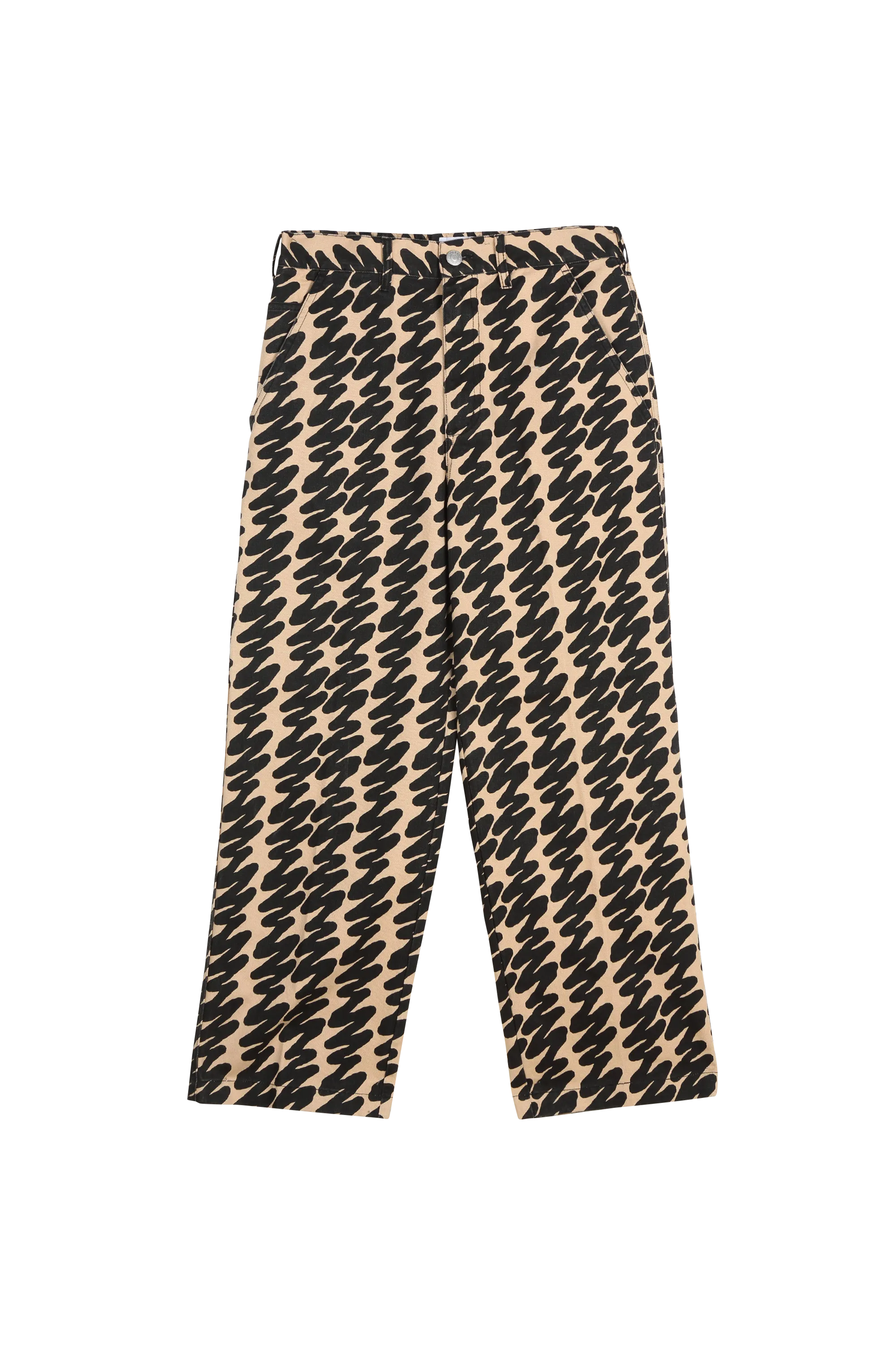 OBEY Pantalon BRIGHTON PRINT CARPENTER Noir
