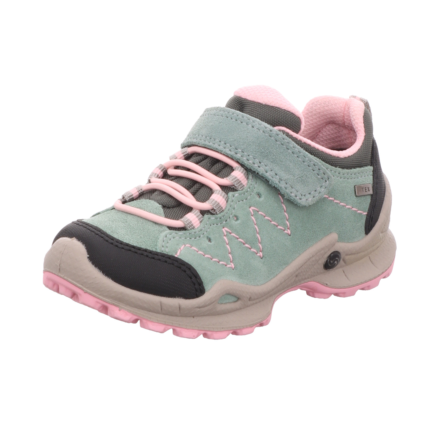 BOXX Kids Kinder-Mädchen-Klett-Slipper Mint-Grün-Rosa-Schwarz