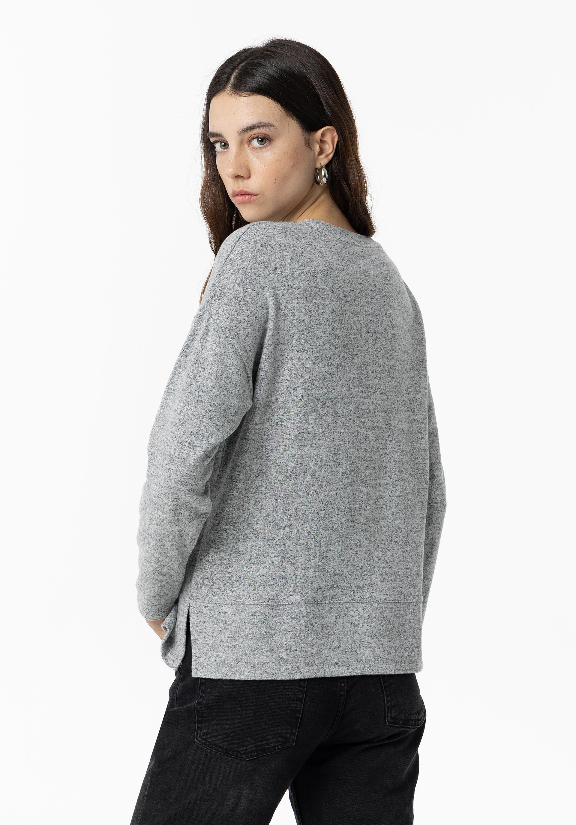 T-shirt Toque Suave com Aplicações