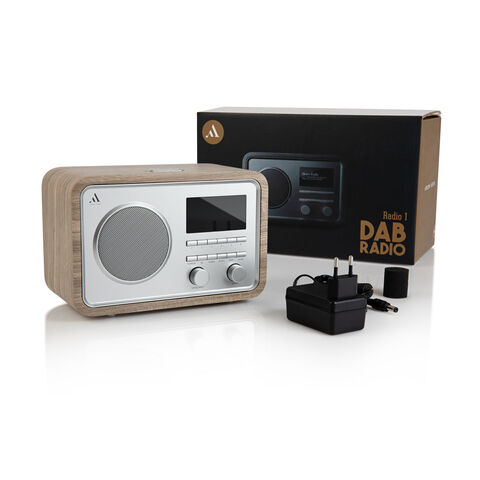 Argon RADIO1 – betaalbare DAB-RADIO, goede geluidskwaliteit Licht Essenhout