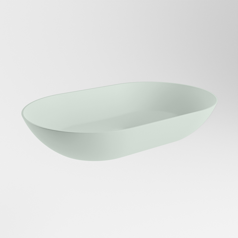 Mondiaz Onni Solid Surface waskom 55x35cm greey