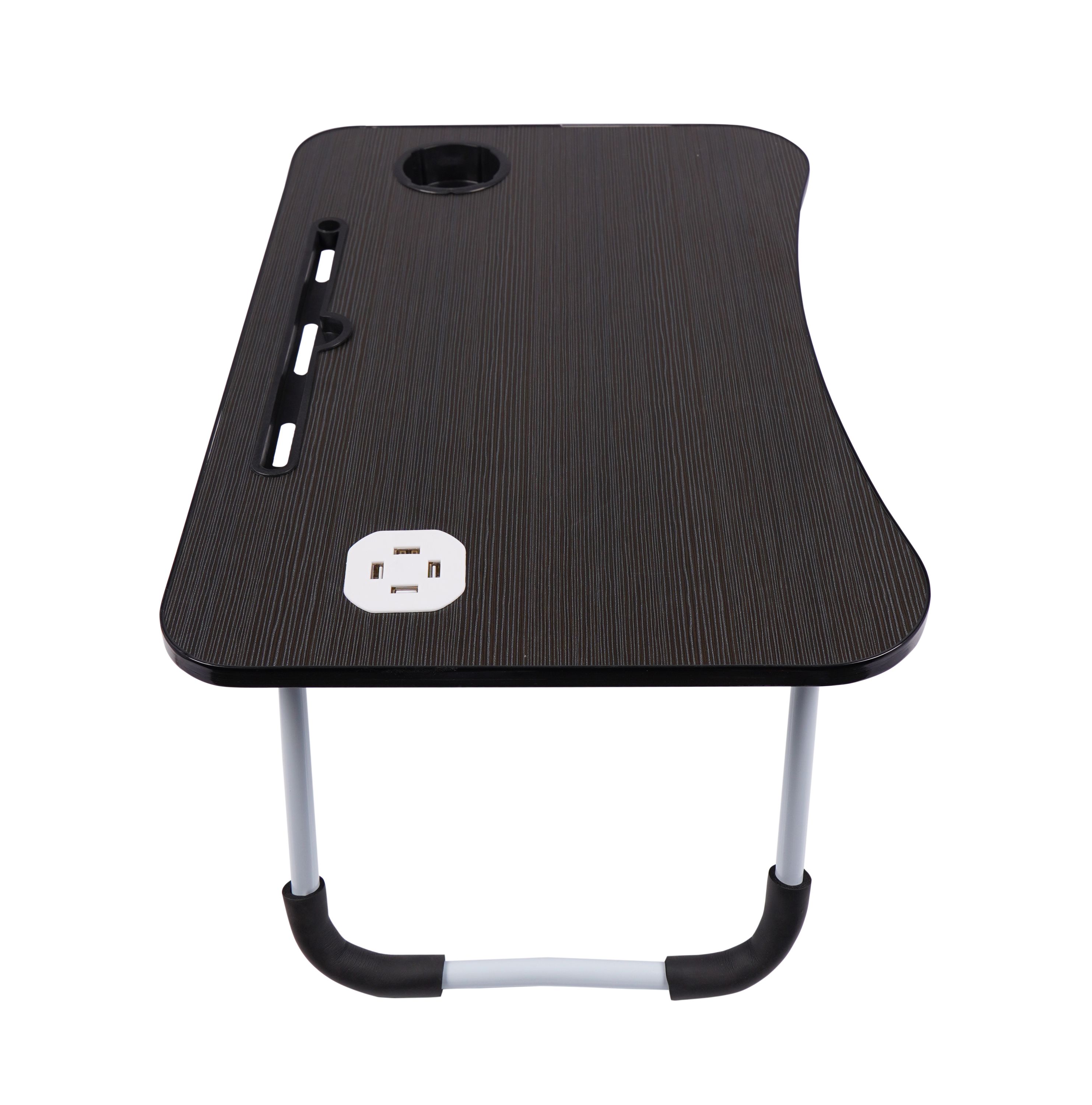 Klapptisch multifunktional mit USB schwarz