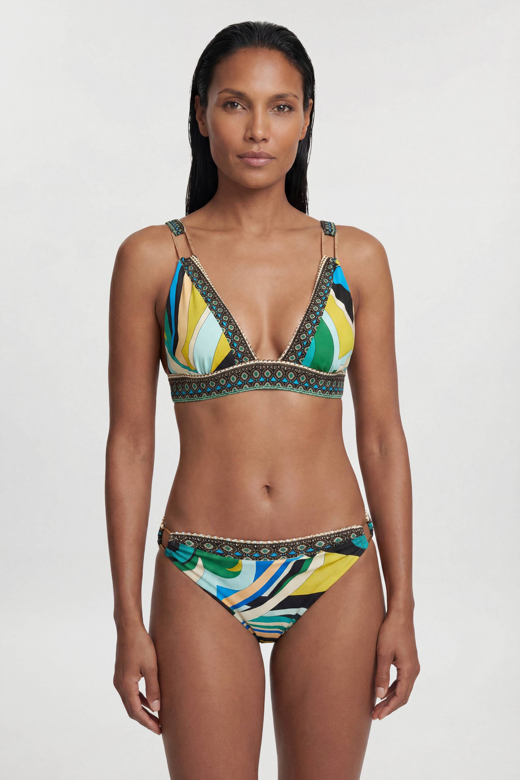 KarenMillen Haut De Bikini À Imprimé Placé