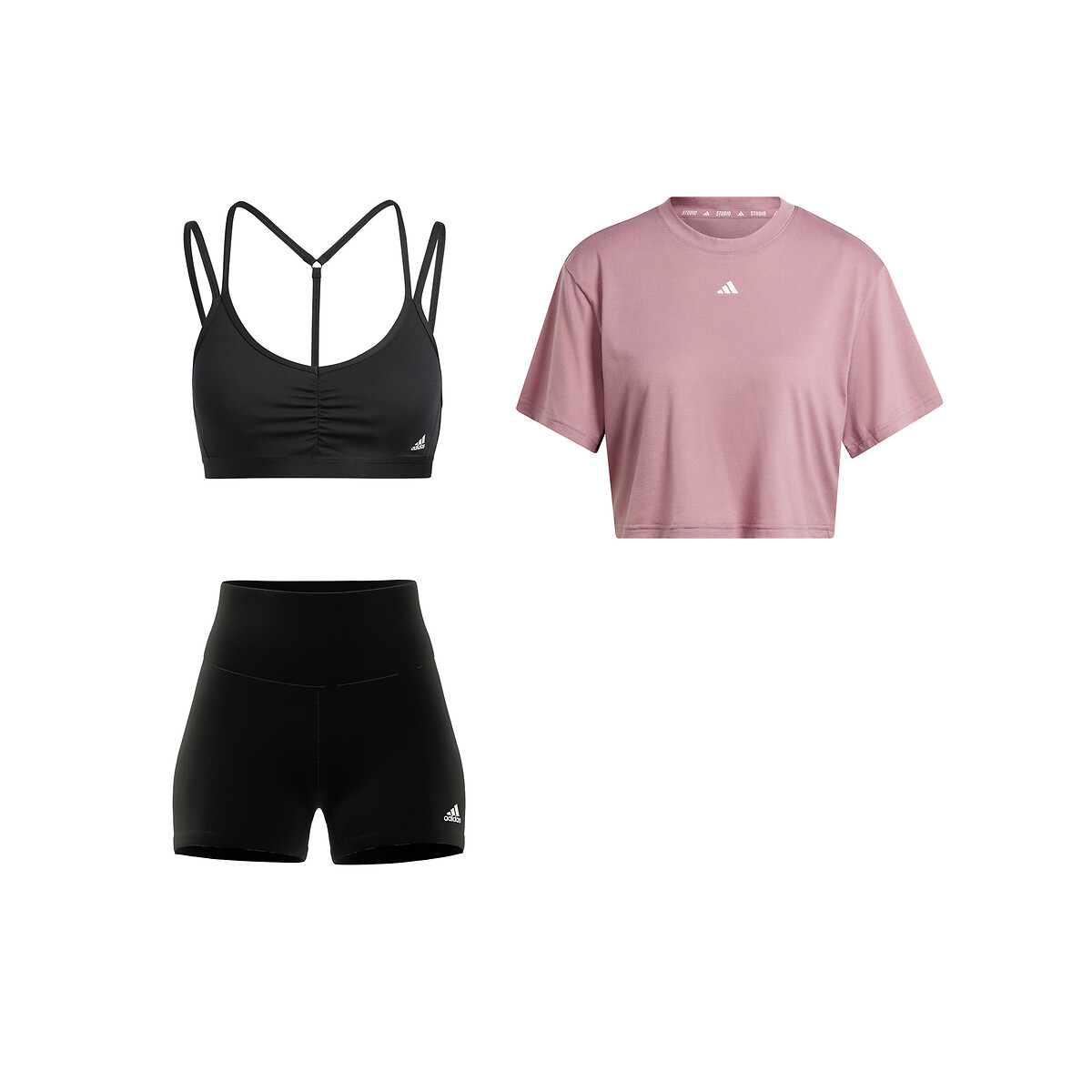 adidas Performance<br>Busto esportivo de ioga, material reciclado