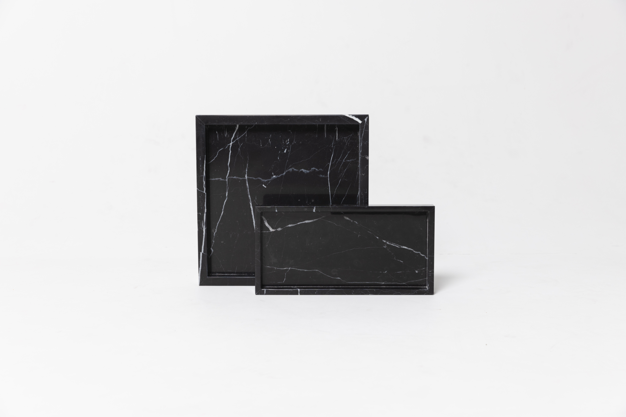 Marmer dienblad tray 15x30cm zwart