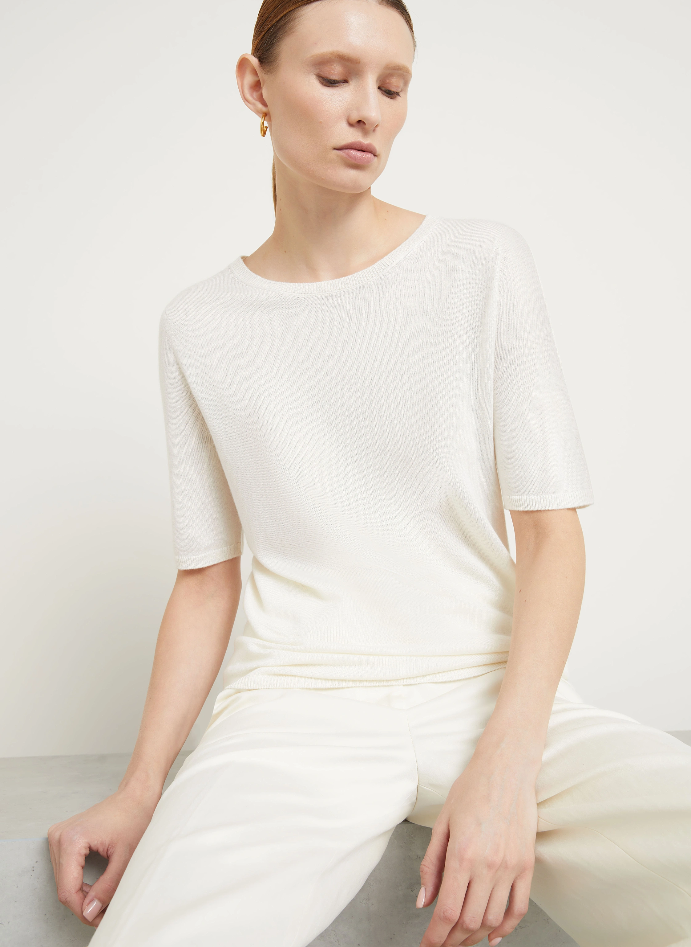IRIS von ARNIM Strickshirt aus Cashmere mit Seide