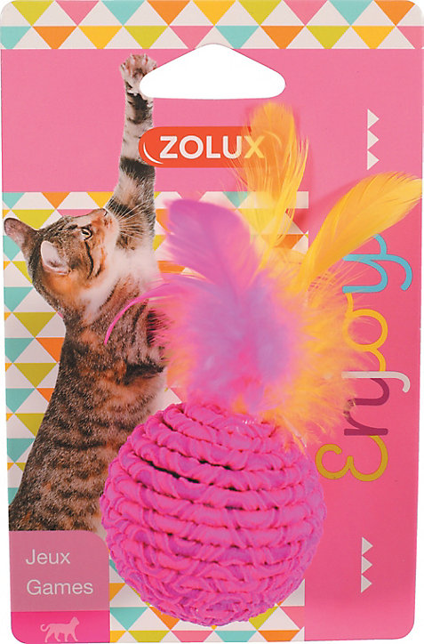 Jouet pour chat balle colorée