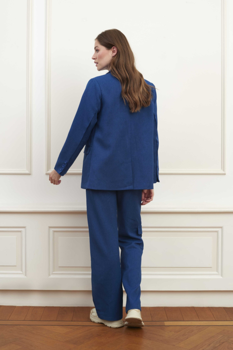Lofty Manner blauwe dames blazer
