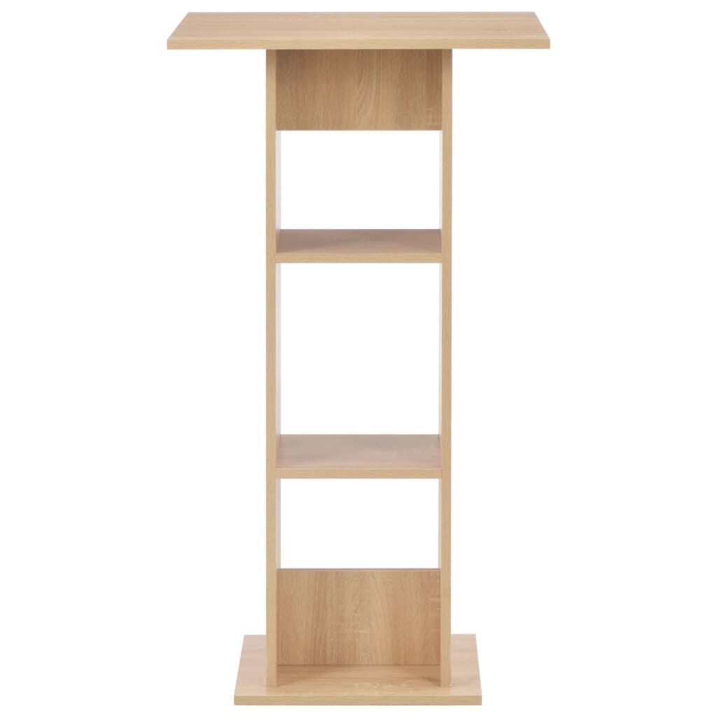 vidaXL Bartafel, eiken, 60 x 60 x 110 cm