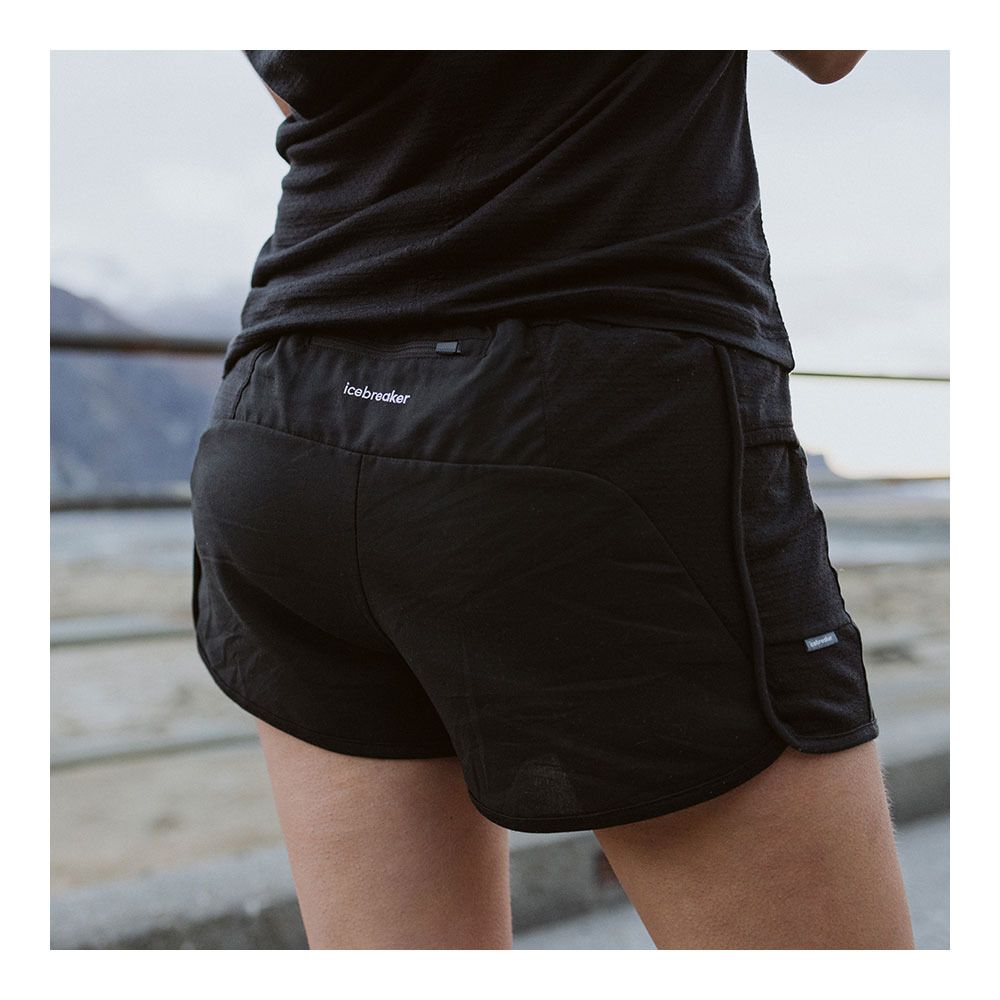 Icebreaker ZONEKNIT - Short Femme black