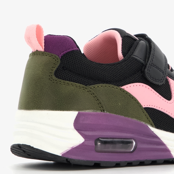 Blue Box meisjes sneakers zwart/paars met airzool