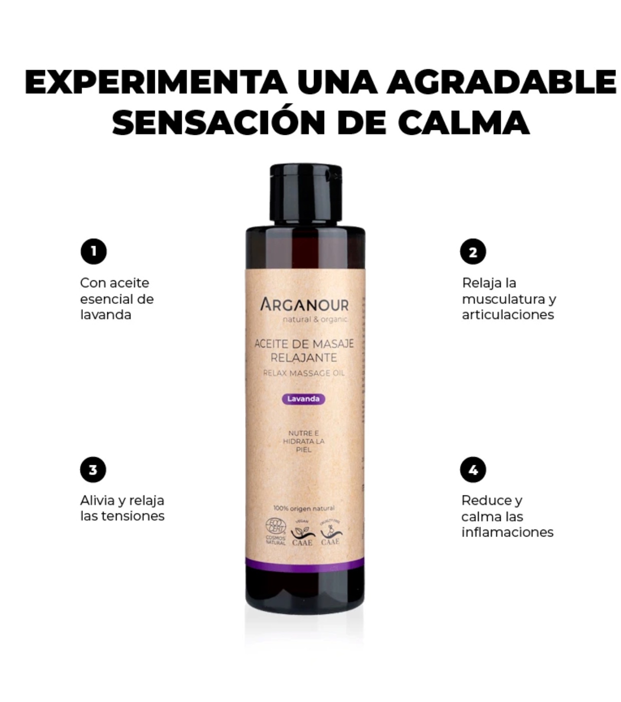 Arganour - Óleo de Massagem Natural Relaxante