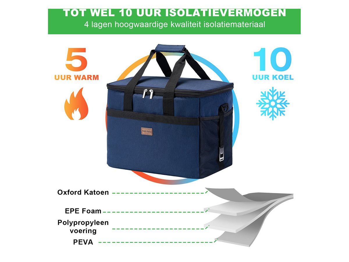 Packaway 40 liter geïsoleerde koeltas - Dark Blue