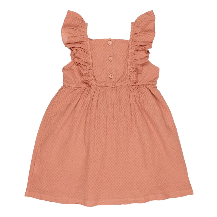 Búho Robe Coton Responsable Texturée | Terracotta
